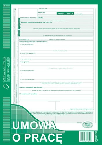 UMOWA O PRACE A4 500-1N M&P O+K 40K/S NOWA 