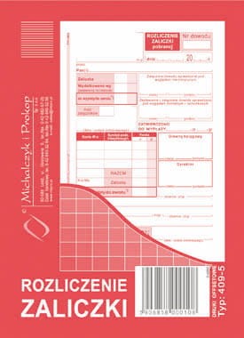 ROZLICZENIE ZALICZKI RZ A6 409-5 M&P 40K/OFFSET 