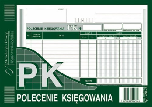PK POLECENIE KSIĘGOWANIA A5 439-3 M&P