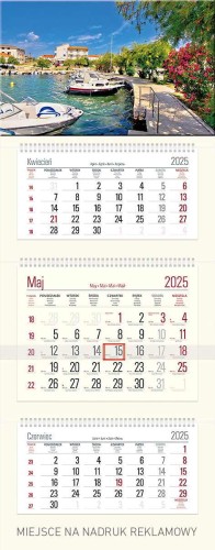 KALENDARZ TRÓJDZIELNY  T05 KREM TELEGRAPH