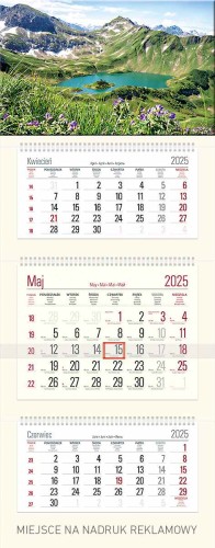 KALENDARZ TRÓJDZIELNY  T08 KREM TELEGRAPH