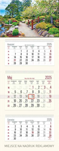 KALENDARZ TRÓJDZIELNY  T10 KREM TELEGRAPH