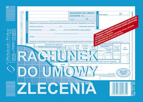 Rachunek A5 do umowy zlecenia poziom 511-3H O+K M&P