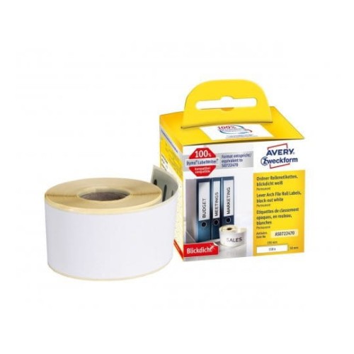 ETYKIETY AS0722470 190X38 NA SEGREGATORY /110/ ZWECKFORM