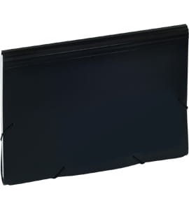 TECZKA HARMONIJKOWA A4 12 PRZEGRÓD EAGLE 9112C CZARNA 120-1156