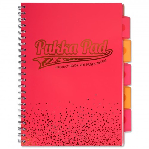 KOŁOZESZYT PP A4 # 100K 80G 8247-BLS(SQ) PROJECT BOOK BLUSH CORAL PUKKA PAD