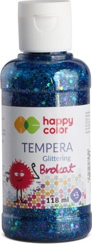 FARBY TEMPERY 118ML 3310 0118-303 BROKATOWA NIEBIESKA HAPPY COLOR 