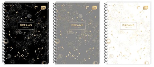 KOŁOZESZYT A4 # 100K MIĘKKA OPRAWA METALLIC DREAMS INTERDRUK