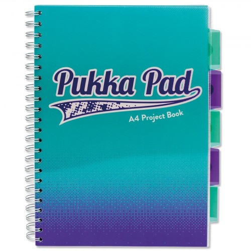 KOŁOZESZYT PP A4 # 100K 80G 8409-FUS Project Book FUSION morski PUKKA PAD