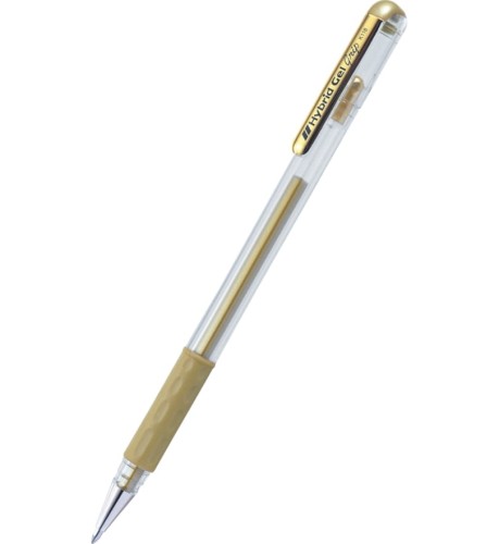 DŁUGOPIS ŻELOWY  K118-X GRIP ZŁOTY PENTEL