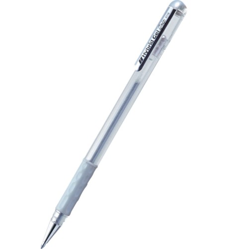 DŁUGOPIS ŻELOWY  K118-Z GRIP SREBRNY PENTEL