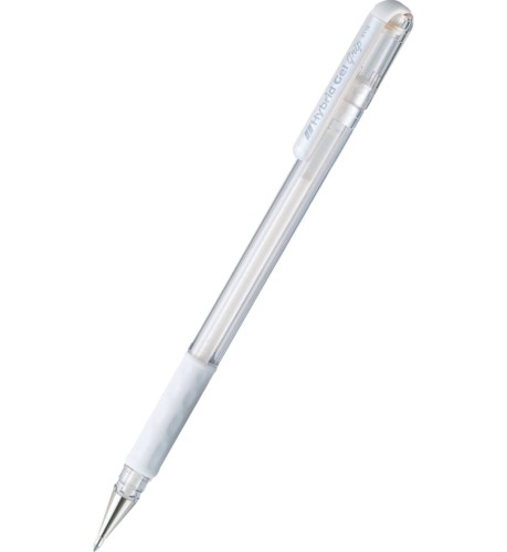 DŁUGOPIS ŻELOWY  K118-W GRIP BIAŁY PENTEL