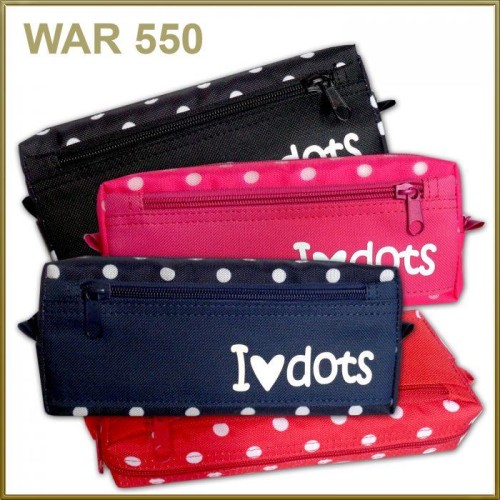 PIÓRNIK WAR-550 KOSMETYCZKA KODURA + NADRUK I LOVE DOTS