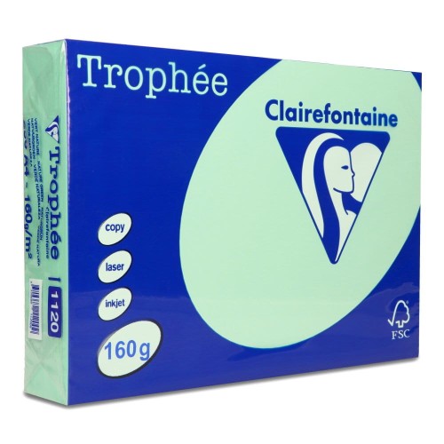 Papier ksero Trophee A4 160g 1120 zieleń Naturalna