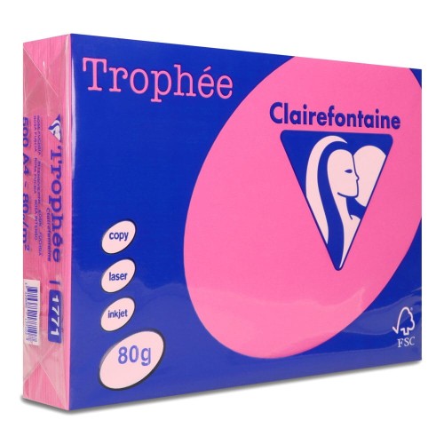 Papier ksero Trophee A4  80g 1771 różowy ciemny