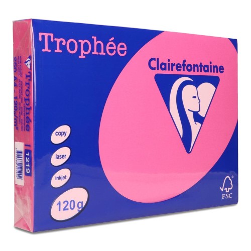 Papier ksero Trophee A4 120g 1219 różowy ciemny