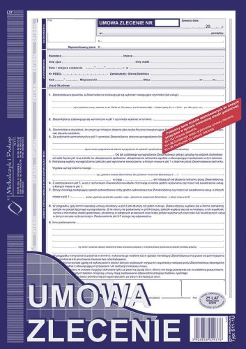 Umowa zlecenie A4 UZ 511-1U M&P 