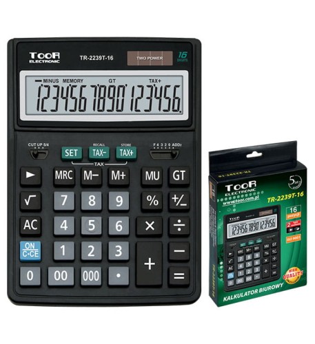 KALKULATOR TOOR TR-2239T 16-POZ. 120-1452 