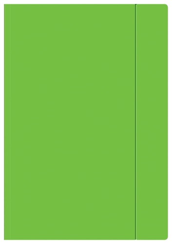 TECZKA Z GUMKĄ A4+ FLUO ZIELONA INTERDRUK