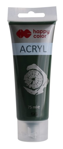 FARBA AKRYLOWA 75ML 7370 0075-56 CIEMNA OLIWKOWA HAPPY COLOR 