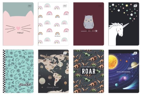 Zeszyt A5 16 kartek w kratkę M 70G UV MIX INTERDRUK