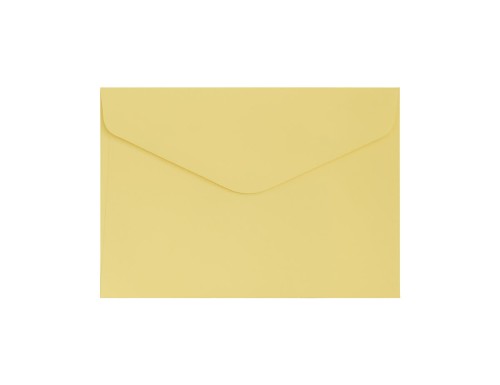 Koperty ozdobne C6 10 szt. Gładki żółty satynowany K. 130g 280237 Galeria Papieru