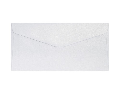 Koperty ozdobne DL 10 szt. Pearl diamentowa biel K. 150g 280139 Galeria Papieru