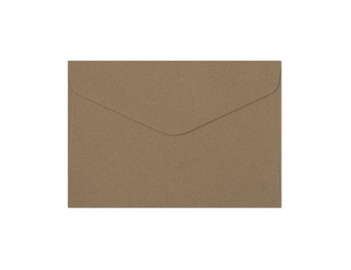 Koperty ozdobne C6 10 szt. Kraft ciemnobeżowy K. 120g 280222 Galeria Papieru
