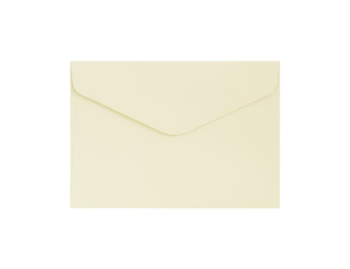 Koperty ozdobne C6 10 szt. Gładki jasnokremowy K. 120g 280229 Galeria Papieru