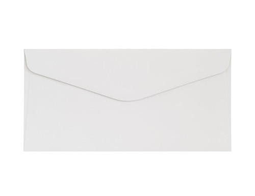 Koperty ozdobne DL 10 szt. Gładki biały K. 150g 280191 Galeria Papieru