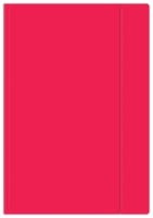 TECZKA Z GUMKĄ A4+ FLUO MALINOWA  INTERDRUK