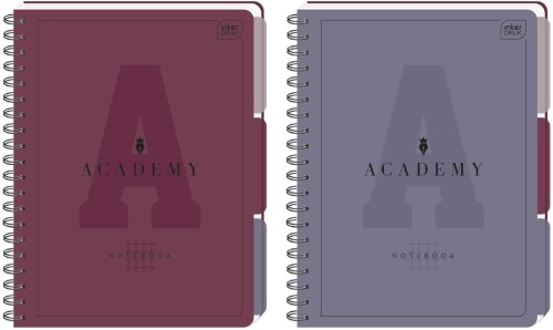 Kołozeszyt PP A4 100 kartek w kratkę 90g z przekładkami ACADEMY INTERDRUK