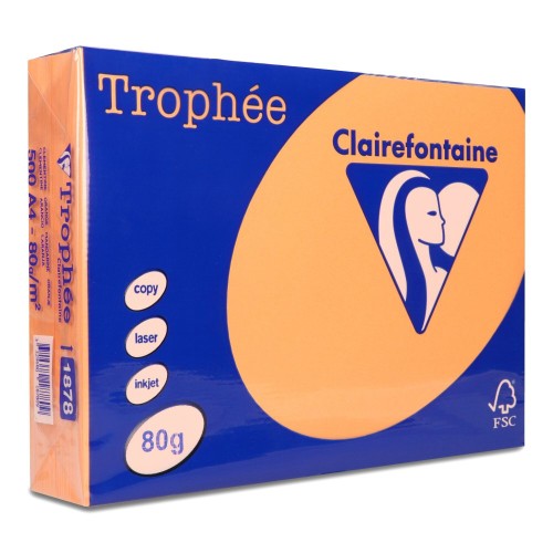 Papier ksero Trophee A4  80g 1878 mandarynkowy