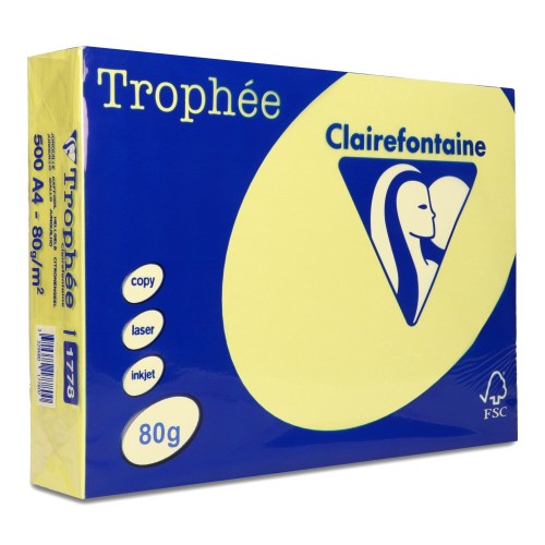 Papier ksero Trophee A4  80g 1778 żółty