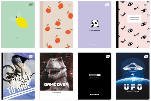 Zeszyt A5 32 kartki w linię M 70G UV MIX INTERDRUK