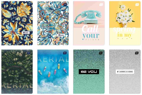 Zeszyt A5 80 kartek gładki M 70G UV MIX INTERDRUK