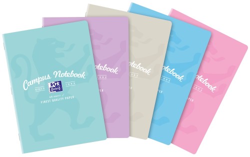 Zeszyt OXFORD Campus Pastel A4 60 kartki w kratkę 400160108