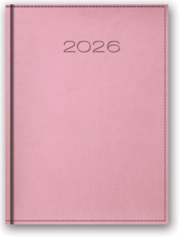 KALENDARZ KSIĄŻKOWY A5 DNS 21D-18-VIVELLA PUDROWY RÓŻ LUCRUM