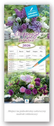 KALENDARZ NOTATNIKOWY WN02 KOMPOZYCJE KWIATOWE LUCRUM