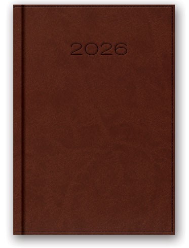 KALENDARZ KSIĄŻKOWY B6 DNS 41D-01-VIVELLA BRĄZOWY LUCRUM