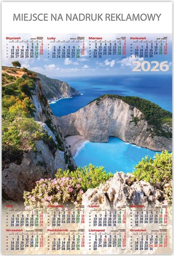 KALENDARZ PLAKATOWY B1 P03 KLIF TELEGRAPH