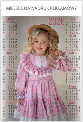 KALENDARZ PLAKATOWY B1 P17 DZIECKO TELEGRAPH