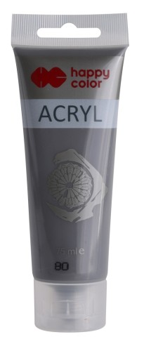 FARBA AKRYLOWA 75ML 7370 0075-80 SZARY HAPPY COLOR 
