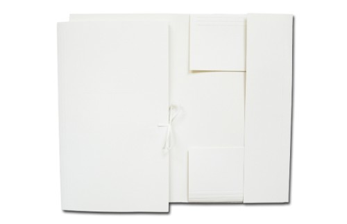 Teczka wiązana A4 biała 250g LUX 0401000 Barbara