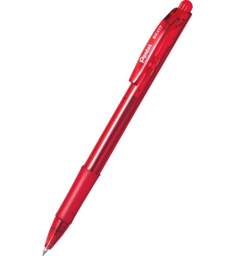 DŁUGOPIS AUT.PENTEL BK417-B-10 CZERWONY /WOW/