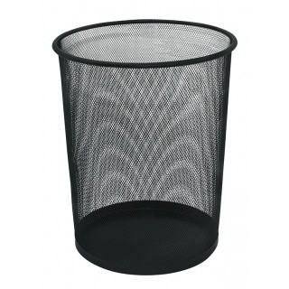 Kosz na śmieci Q-CONNECT Office Set metalowy 19l czarny KF00871