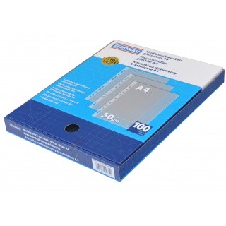 Koszulki A4 100 szt. przezroczyste pudełko 50mic 1772100PL-00B DONAU