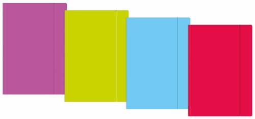 Teczka z gumką A5+ 300g mix 4 kolorów TEGUFLUOA5 INTERDRUK