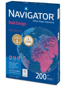 Papier ksero A4  200g 150 ark. Navigator Bold Design 824827A20