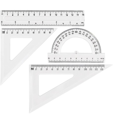 Zestaw geometryczny transparent GR-031T GRAND 130-1640